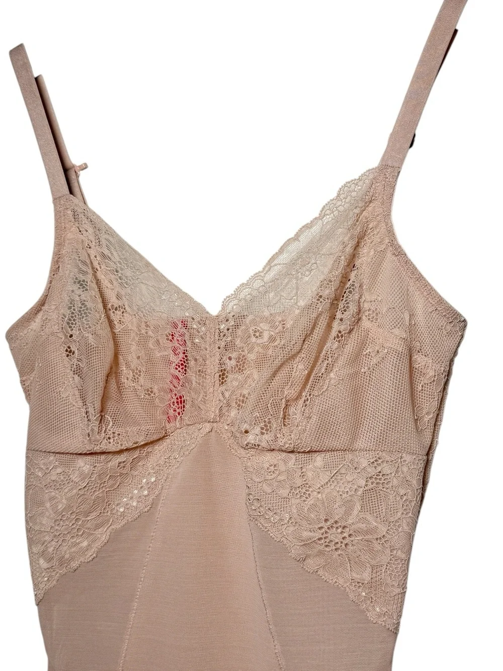 Spanx Spotlight on Lace Bodysuit in Rose Size Small